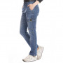 RICA LEWIS Jeans de Travail Multipoches Stretch pour Femme Bleu BETTY