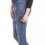 RICA LEWIS Jeans de Travail Multipoches Stretch pour Femme Bleu BETTY