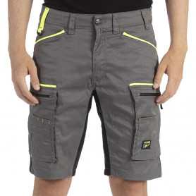 RICA LEWIS Short de Travail Multipoches Fibreflex® Gris FLUBERM RICA LEWIS Short de Travail Multipoches Fibreflex® Gris FLUBERM