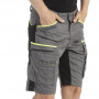 RICA LEWIS Short de Travail Multipoches Fibreflex® Gris FLUBERM
