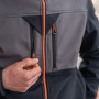 KAPRIOL Veste de travail Softshell Tenere Pro Gris/Noir