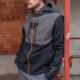 KAPRIOL Veste de travail Softshell Tenere Pro Gris/Noir