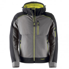 KAPRIOL Veste de travail Softshell Dynamic Gris/Noir KAPRIOL Veste de travail Softshell Dynamic Gris/Noir
