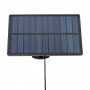 Projecteur extérieur solaire 3 têtes détection 1000lm 6500k ip44 noir