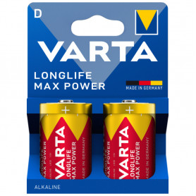 VARTA 2 Piles Alcaline Longlife Max Power LR20 / D VARTA 2 Piles Alcaline Longlife Max Power LR20 / D