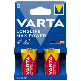 VARTA 2 Piles Alcaline Longlife Max Power LR14 / C VARTA 2 Piles Alcaline Longlife Max Power LR14 / C