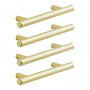 Lot de 4 Poignées de Meuble Sara 146mm Laiton Brossé