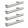 Lot de 4 Poignées de Meuble Sara 145mm Nickel Brossé