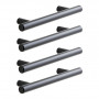 Lot de 4 Poignées de Meuble Sara 145mm Noir Mat