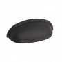 Lot de 4 Poignées de Meuble Cup 81mm Noir Mat