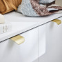 Poignée de Meuble Oslo 45mm Aluminium Laiton Brossé