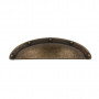 Lot de 4 Poignées de Meuble coquille 92mm Zamak Vieilli