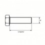 Vis métal tête hexagonale entièrement filetée inox ACTON