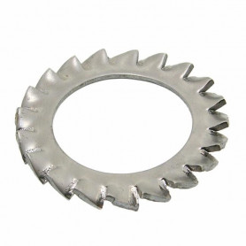 Rondelle 'Evantail' à denture extérieure de type 'AZ' inox Rondelle 'Evantail' à denture extérieure de type 'AZ' inox