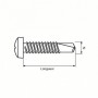 Vis autoperceuse tête cylindrique empreinte Philips inox (boîte)