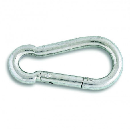 Porte-mousqueton 'pompier' en acier zingué