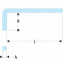 Clé mâle longue métrique série 83H FACOM