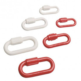 Maillon rapide plastique pour chaine de signalisation Maillon rapide plastique pour chaine de signalisation