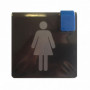 Plaquette signalétique série 'Europe design' - 'Toilettes Femmes'