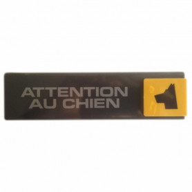 Plaquette signalétique série 'Europe design' - 'Attention au chien' Plaquette signalétique série 'Europe design' - 'Attention au chien'