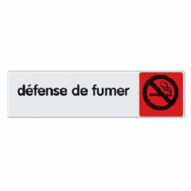 Plaquette signalétique série 'Plexiglas couleur' - 'Défense de fumer' Plaquette signalétique série 'Plexiglas couleur' - 'Défense de fumer'