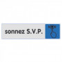 Plaquette signalétique série 'Plexiglas couleur' - 'Sonnez SVP'