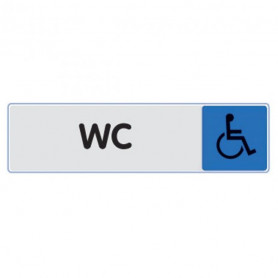 Plaquette signalétique série 'Plexiglas couleur' - 'WC Handicapés' Plaquette signalétique série 'Plexiglas couleur' - 'WC Handicapés'