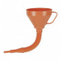 Entonnoir plastique orange bec flexible