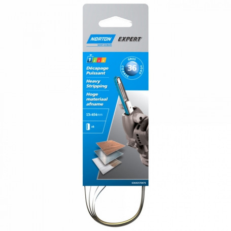 Bandes limes 13x454mm (x4) NORTON