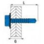 Vis autoperceuse tête hexagonale avec rondelle étanche THR (boîte) SCELL-IT