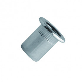 Écrou aveugle cranté à tête plate acier TCD (boîte) SCELL-IT Écrou aveugle cranté à tête plate acier TCD (boîte) SCELL-IT