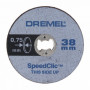 Disque à tronçonner mince pour métaux EZ SpeedClic 38mm DREMEL (x5)