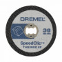Disque à tronçonner pour plastique EZ SpeedClic 38mm DREMEL (x5)