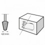 Meule à rectifier en carbure de silicium 4,8mm DREMEL (x3)