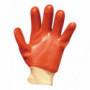 Gant enduit pvc rouge