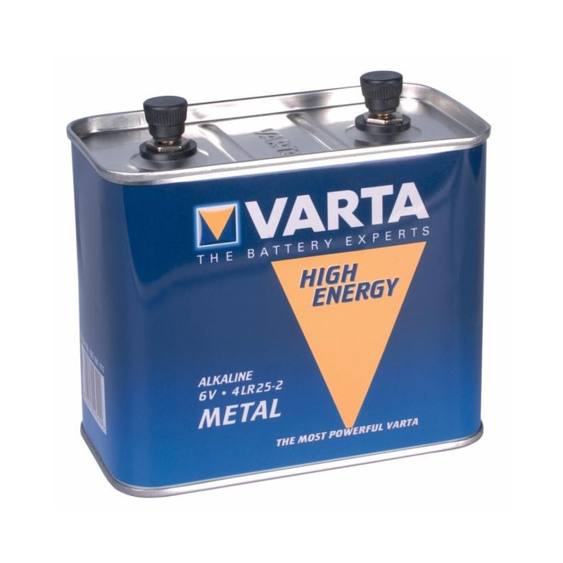 Pile alcaline 4LR25-2 métal à vis Varta High Energy (6V)