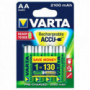 4 Piles rechargeables LR6/AA 2100 Mah VARTA