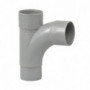 Té pied de biche PVC 87°30 MF