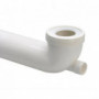 Pipe lisse longue 90° avec piquage PVC MF