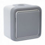 Bouton poussoir Plexo - gris LEGRAND