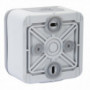 Bouton poussoir Plexo - gris LEGRAND