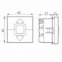 Interrupteur pour volets roulants Mosaic - 2 modules