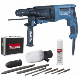 Perfo-burineur SDS-Plus 800W 26mm + kit d'accessoires HR2630TX4 MAKITA Perfo-burineur SDS-Plus 800W 26mm + kit d'accessoires HR2630TX4 MAKITA