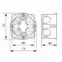 Lot de 10 Boîtes d'encastrement Batibox - cloisons sèches - 1 poste - P. 40mm