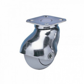 Roulette dameublement pivotante à platine Tono Ø50mm GUITEL Roulette dameublement pivotante à platine Tono Ø50mm GUITEL