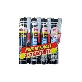 Colle mastic acryl blanc  380G lot de 3 + 1 gratuit Colle mastic acryl blanc  380G lot de 3 + 1 gratuit