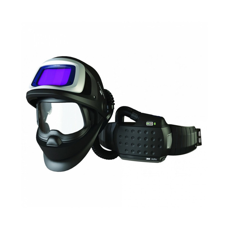 Casque de soudage Speedglas™ 9100 FX Air, avec filtre 9100X et appareil respiratoire Adflo™ PAPR 3M