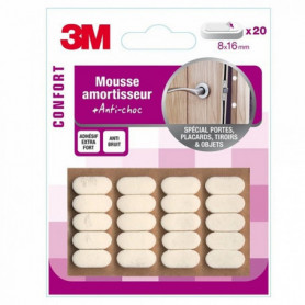 Amortisseurs adhésifs en mousse blanc 8x16mm (x20) 3M Amortisseurs adhésifs en mousse blanc 8x16mm (x20) 3M