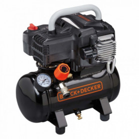 Compresseur 6L 1,5CV sans huile BD195/6NK BLACK&DECKER Compresseur 6L 1,5CV sans huile BD195/6NK BLACK&DECKER