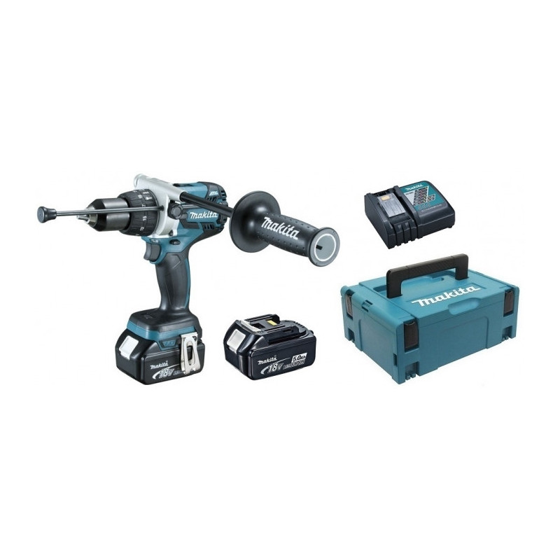 Perceuse visseuse à percussion 18V Li-Ion 5,0Ah DHP481RTJ (2 batteries)